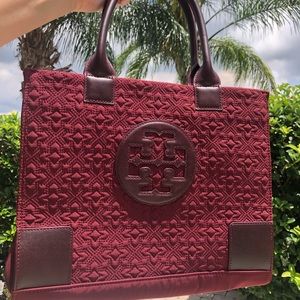 Torch Burch Tote, Maroon